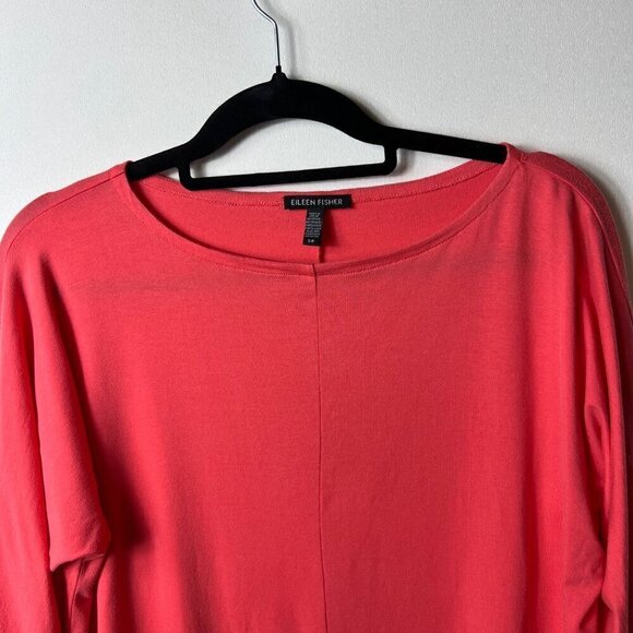 Eileen fisher pink long sleeve top women’s small - Picture 2 of 7